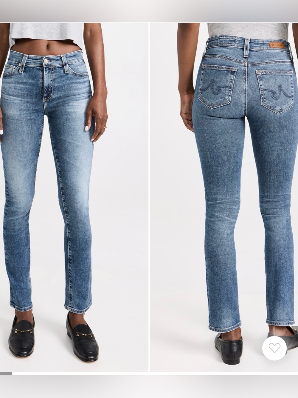 ag adriano goldschmied jeans women Mari Slim Straight Jeans Size 28